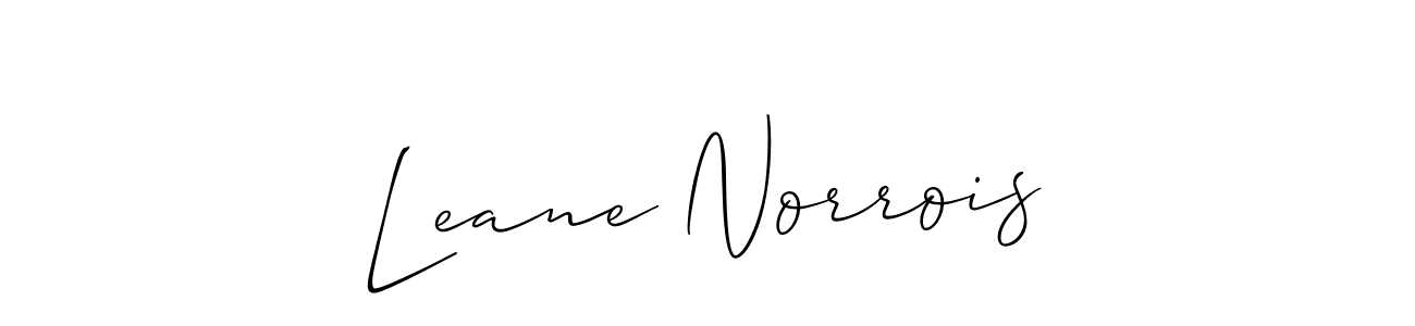 Design your own signature with our free online signature maker. With this signature software, you can create a handwritten (Allison_Script) signature for name Leane Norrois. Leane Norrois signature style 2 images and pictures png