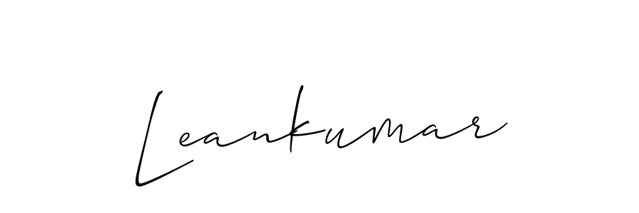 Best and Professional Signature Style for Leankumar. Allison_Script Best Signature Style Collection. Leankumar signature style 2 images and pictures png