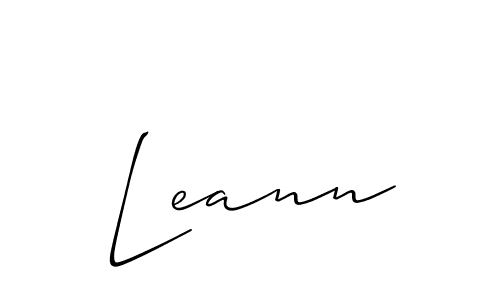 The best way (Allison_Script) to make a short signature is to pick only two or three words in your name. The name Leann include a total of six letters. For converting this name. Leann signature style 2 images and pictures png