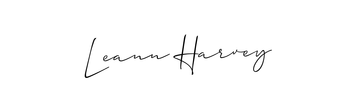 Also we have Leann Harvey name is the best signature style. Create professional handwritten signature collection using Allison_Script autograph style. Leann Harvey signature style 2 images and pictures png