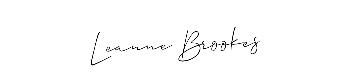Once you've used our free online signature maker to create your best signature Allison_Script style, it's time to enjoy all of the benefits that Leanne Brookes name signing documents. Leanne Brookes signature style 2 images and pictures png
