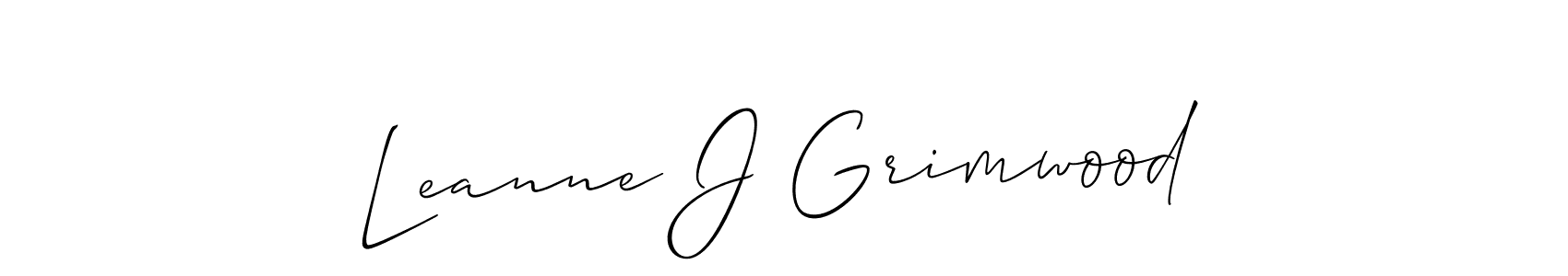 Check out images of Autograph of Leanne J Grimwood name. Actor Leanne J Grimwood Signature Style. Allison_Script is a professional sign style online. Leanne J Grimwood signature style 2 images and pictures png