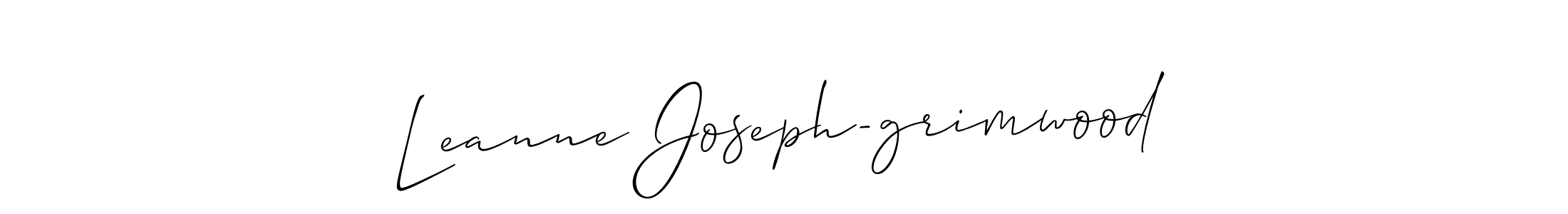 How to make Leanne Joseph-grimwood signature? Allison_Script is a professional autograph style. Create handwritten signature for Leanne Joseph-grimwood name. Leanne Joseph-grimwood signature style 2 images and pictures png
