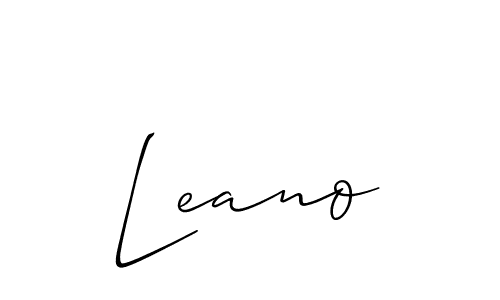 Make a short Leano signature style. Manage your documents anywhere anytime using Allison_Script. Create and add eSignatures, submit forms, share and send files easily. Leano signature style 2 images and pictures png