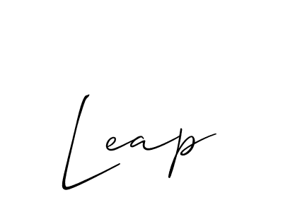 You should practise on your own different ways (Allison_Script) to write your name (Leap) in signature. don't let someone else do it for you. Leap signature style 2 images and pictures png