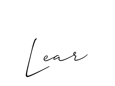 How to Draw Lear signature style? Allison_Script is a latest design signature styles for name Lear. Lear signature style 2 images and pictures png