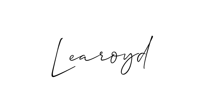 Also we have Learoyd name is the best signature style. Create professional handwritten signature collection using Allison_Script autograph style. Learoyd signature style 2 images and pictures png