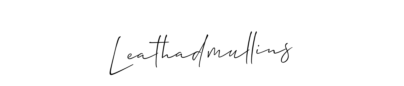 Best and Professional Signature Style for Leathadmullins. Allison_Script Best Signature Style Collection. Leathadmullins signature style 2 images and pictures png