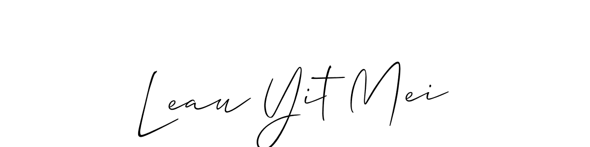 You can use this online signature creator to create a handwritten signature for the name Leau Yit Mei. This is the best online autograph maker. Leau Yit Mei signature style 2 images and pictures png