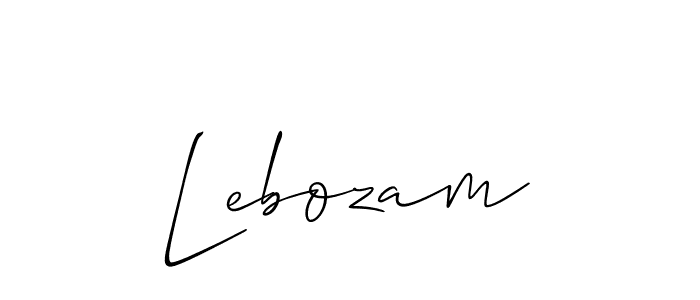 You can use this online signature creator to create a handwritten signature for the name Lebozam. This is the best online autograph maker. Lebozam signature style 2 images and pictures png