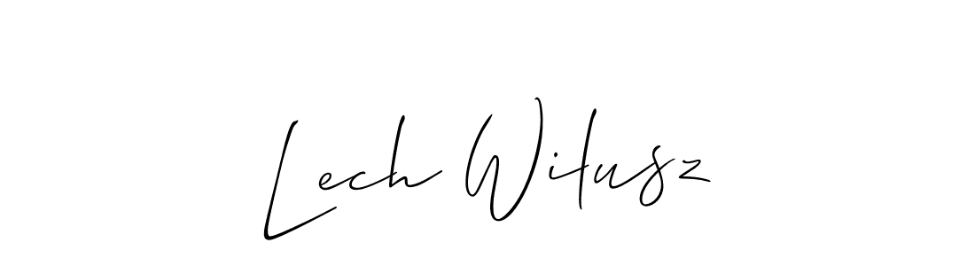 Make a beautiful signature design for name Lech Wilusz. With this signature (Allison_Script) style, you can create a handwritten signature for free. Lech Wilusz signature style 2 images and pictures png