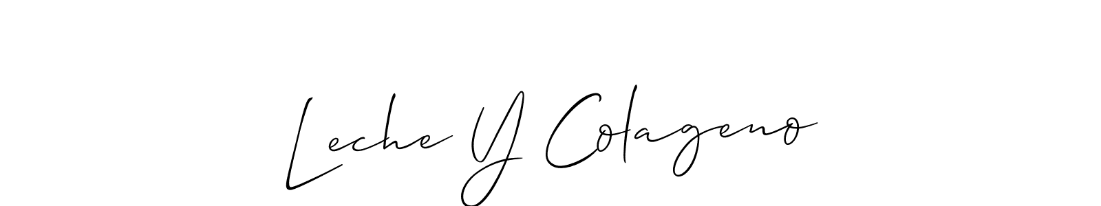 Make a beautiful signature design for name Leche Y Colageno. Use this online signature maker to create a handwritten signature for free. Leche Y Colageno signature style 2 images and pictures png