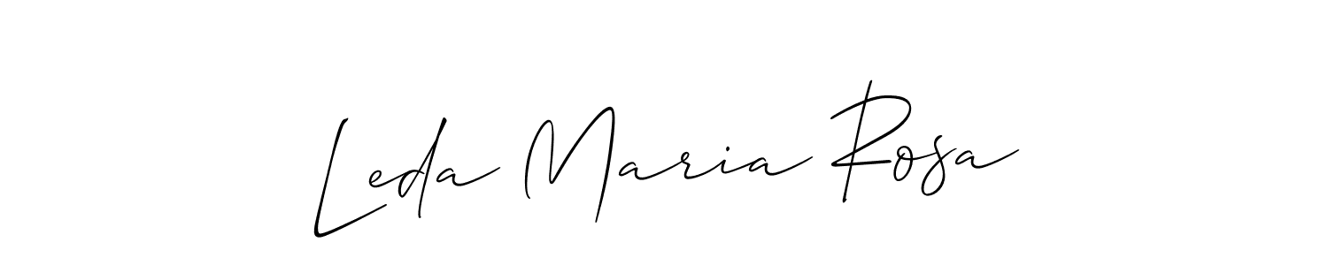 Similarly Allison_Script is the best handwritten signature design. Signature creator online .You can use it as an online autograph creator for name Leda Maria Rosa. Leda Maria Rosa signature style 2 images and pictures png