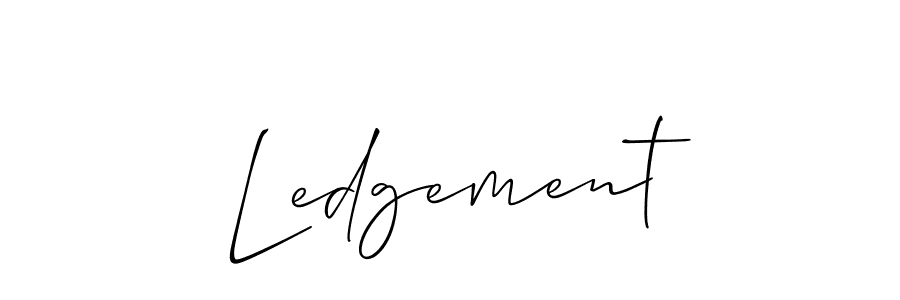 Also You can easily find your signature by using the search form. We will create Ledgement name handwritten signature images for you free of cost using Allison_Script sign style. Ledgement signature style 2 images and pictures png
