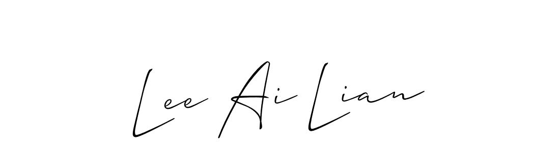 This is the best signature style for the Lee Ai Lian name. Also you like these signature font (Allison_Script). Mix name signature. Lee Ai Lian signature style 2 images and pictures png