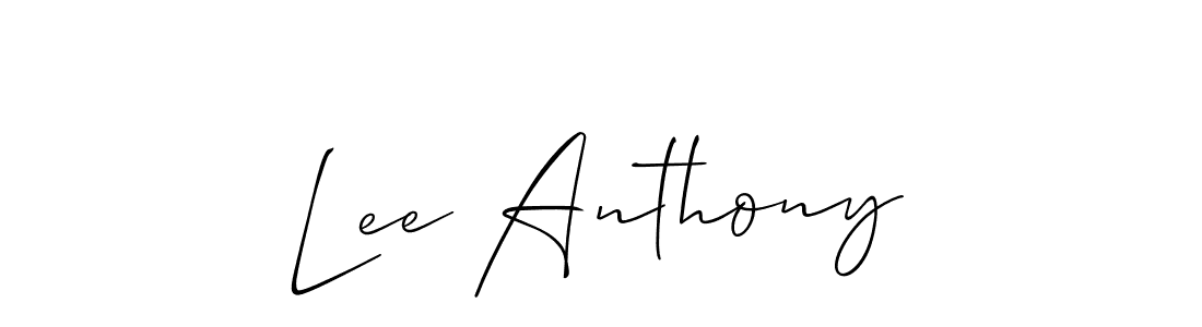 How to make Lee Anthony signature? Allison_Script is a professional autograph style. Create handwritten signature for Lee Anthony name. Lee Anthony signature style 2 images and pictures png