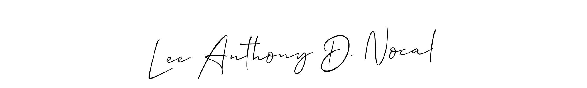 Lee Anthony D. Nocal stylish signature style. Best Handwritten Sign (Allison_Script) for my name. Handwritten Signature Collection Ideas for my name Lee Anthony D. Nocal. Lee Anthony D. Nocal signature style 2 images and pictures png