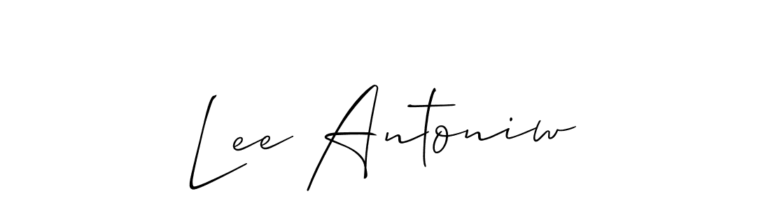 You can use this online signature creator to create a handwritten signature for the name Lee Antoniw. This is the best online autograph maker. Lee Antoniw signature style 2 images and pictures png