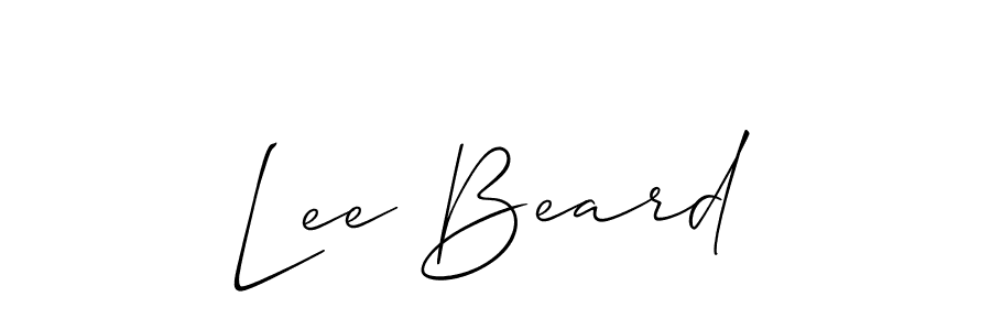 Allison_Script is a professional signature style that is perfect for those who want to add a touch of class to their signature. It is also a great choice for those who want to make their signature more unique. Get Lee Beard name to fancy signature for free. Lee Beard signature style 2 images and pictures png