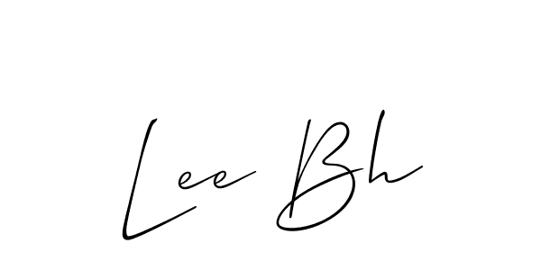 You should practise on your own different ways (Allison_Script) to write your name (Lee Bh) in signature. don't let someone else do it for you. Lee Bh signature style 2 images and pictures png