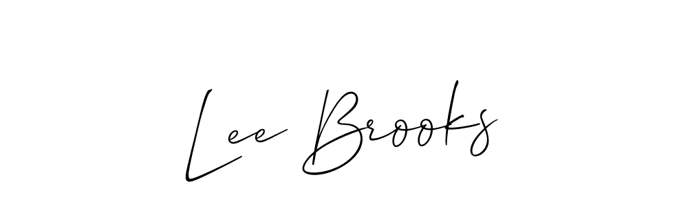 Once you've used our free online signature maker to create your best signature Allison_Script style, it's time to enjoy all of the benefits that Lee Brooks name signing documents. Lee Brooks signature style 2 images and pictures png