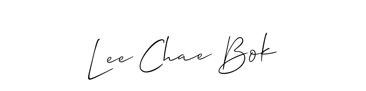 How to Draw Lee Chae Bok signature style? Allison_Script is a latest design signature styles for name Lee Chae Bok. Lee Chae Bok signature style 2 images and pictures png