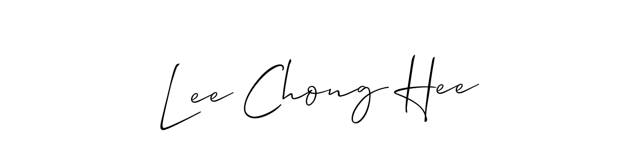 Lee Chong Hee stylish signature style. Best Handwritten Sign (Allison_Script) for my name. Handwritten Signature Collection Ideas for my name Lee Chong Hee. Lee Chong Hee signature style 2 images and pictures png