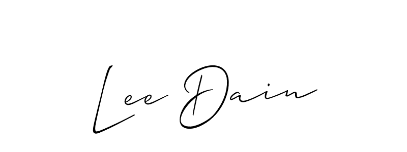 You should practise on your own different ways (Allison_Script) to write your name (Lee Dain) in signature. don't let someone else do it for you. Lee Dain signature style 2 images and pictures png