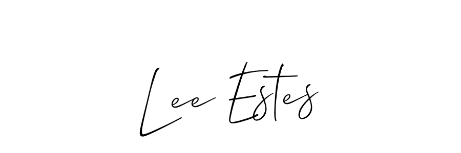 Make a short Lee Estes signature style. Manage your documents anywhere anytime using Allison_Script. Create and add eSignatures, submit forms, share and send files easily. Lee Estes signature style 2 images and pictures png