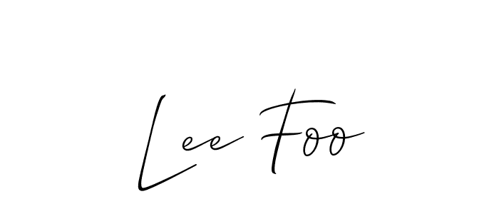 Also we have Lee Foo name is the best signature style. Create professional handwritten signature collection using Allison_Script autograph style. Lee Foo signature style 2 images and pictures png