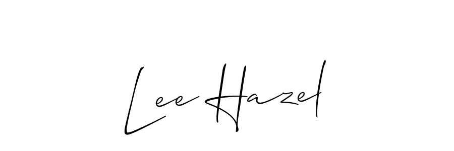 Best and Professional Signature Style for Lee Hazel. Allison_Script Best Signature Style Collection. Lee Hazel signature style 2 images and pictures png