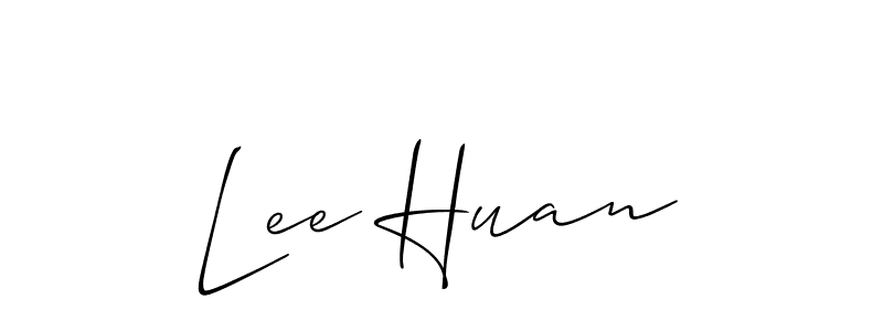 How to make Lee Huan signature? Allison_Script is a professional autograph style. Create handwritten signature for Lee Huan name. Lee Huan signature style 2 images and pictures png