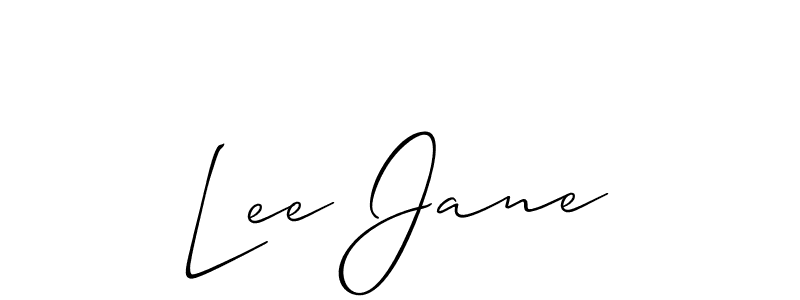 Also You can easily find your signature by using the search form. We will create Lee Jane name handwritten signature images for you free of cost using Allison_Script sign style. Lee Jane signature style 2 images and pictures png