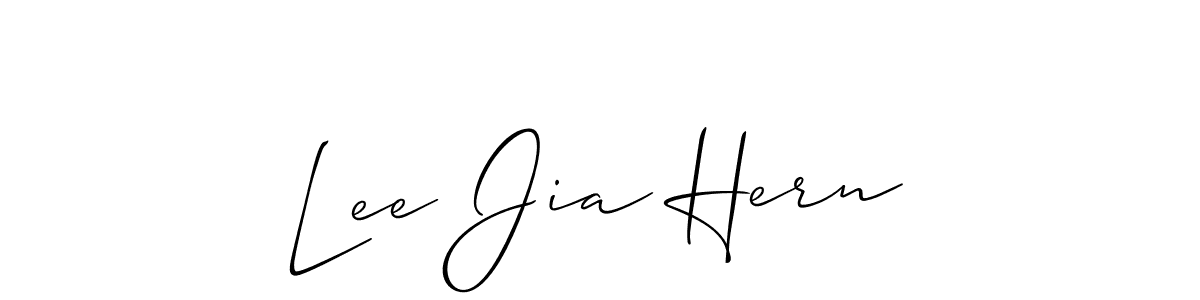 Make a beautiful signature design for name Lee Jia Hern. With this signature (Allison_Script) style, you can create a handwritten signature for free. Lee Jia Hern signature style 2 images and pictures png