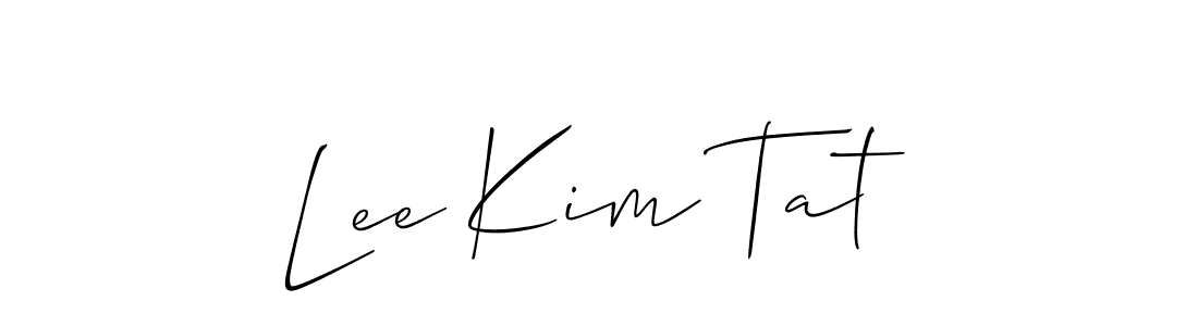 Make a beautiful signature design for name Lee Kim Tat. With this signature (Allison_Script) style, you can create a handwritten signature for free. Lee Kim Tat signature style 2 images and pictures png