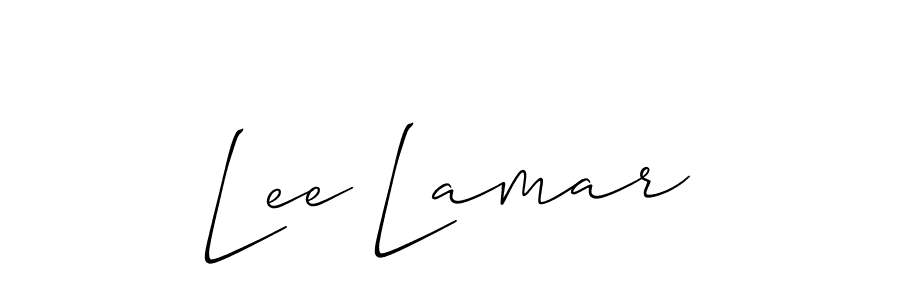 It looks lik you need a new signature style for name Lee Lamar. Design unique handwritten (Allison_Script) signature with our free signature maker in just a few clicks. Lee Lamar signature style 2 images and pictures png