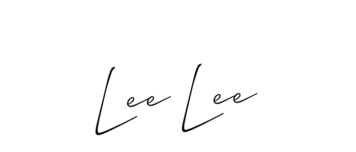 Allison_Script is a professional signature style that is perfect for those who want to add a touch of class to their signature. It is also a great choice for those who want to make their signature more unique. Get Lee Lee name to fancy signature for free. Lee Lee signature style 2 images and pictures png