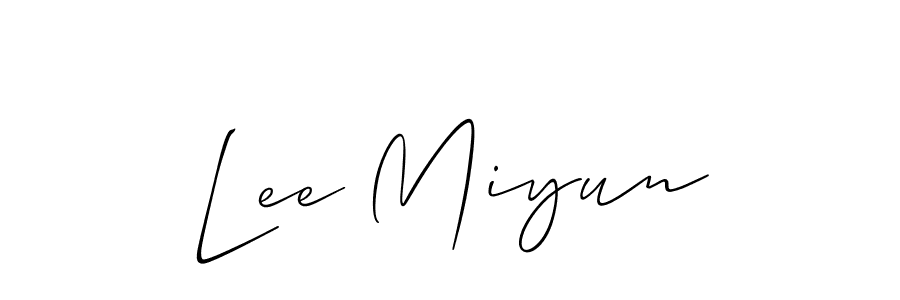 How to make Lee Miyun signature? Allison_Script is a professional autograph style. Create handwritten signature for Lee Miyun name. Lee Miyun signature style 2 images and pictures png