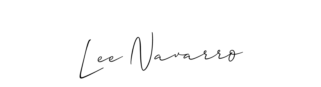 Also we have Lee Navarro name is the best signature style. Create professional handwritten signature collection using Allison_Script autograph style. Lee Navarro signature style 2 images and pictures png