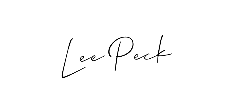 Also You can easily find your signature by using the search form. We will create Lee Peck name handwritten signature images for you free of cost using Allison_Script sign style. Lee Peck signature style 2 images and pictures png