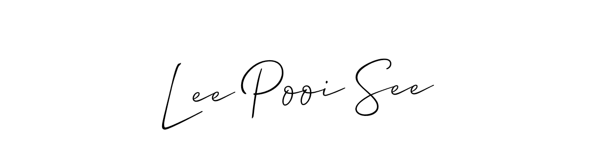 Best and Professional Signature Style for Lee Pooi See. Allison_Script Best Signature Style Collection. Lee Pooi See signature style 2 images and pictures png