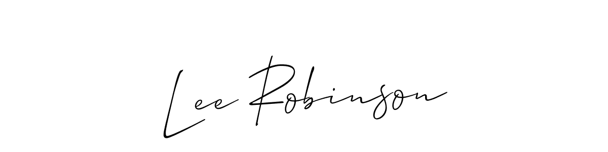 How to make Lee Robinson signature? Allison_Script is a professional autograph style. Create handwritten signature for Lee Robinson name. Lee Robinson signature style 2 images and pictures png