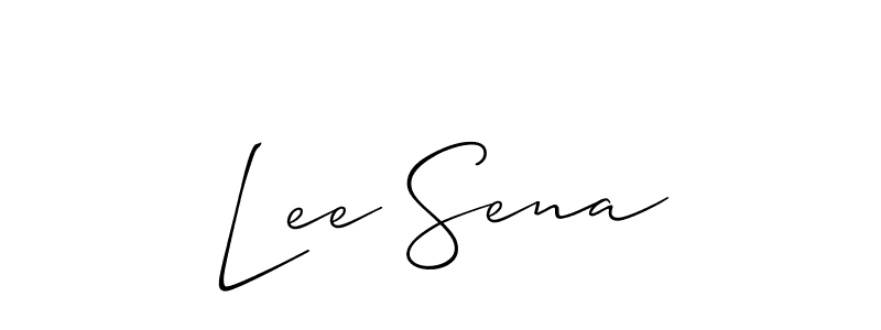 Similarly Allison_Script is the best handwritten signature design. Signature creator online .You can use it as an online autograph creator for name Lee Sena. Lee Sena signature style 2 images and pictures png
