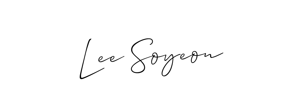 The best way (Allison_Script) to make a short signature is to pick only two or three words in your name. The name Lee Soyeon include a total of six letters. For converting this name. Lee Soyeon signature style 2 images and pictures png