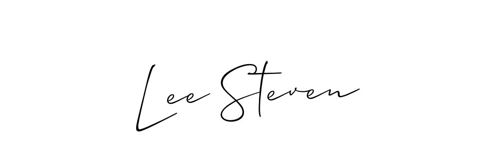 How to Draw Lee Steven signature style? Allison_Script is a latest design signature styles for name Lee Steven. Lee Steven signature style 2 images and pictures png