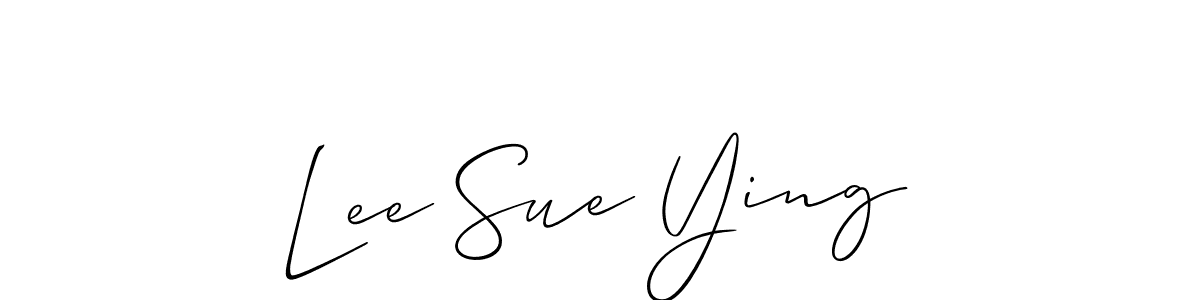 You should practise on your own different ways (Allison_Script) to write your name (Lee Sue Ying) in signature. don't let someone else do it for you. Lee Sue Ying signature style 2 images and pictures png