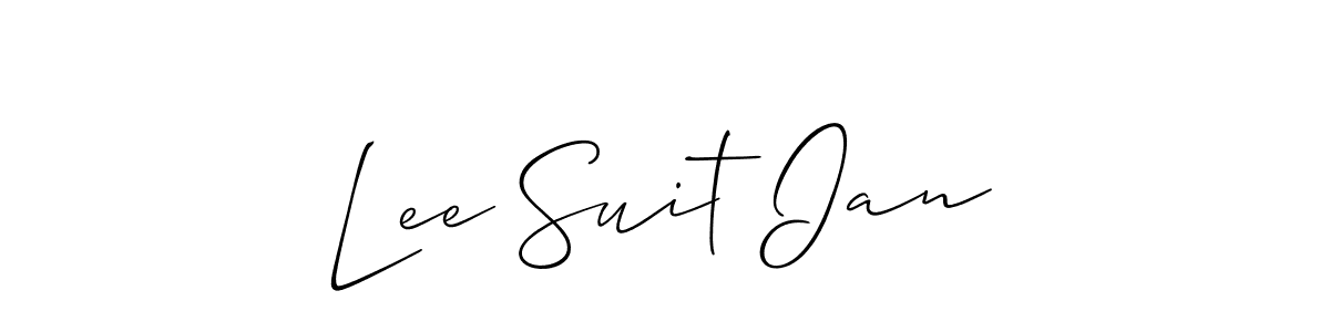 Also we have Lee Suit Ian name is the best signature style. Create professional handwritten signature collection using Allison_Script autograph style. Lee Suit Ian signature style 2 images and pictures png