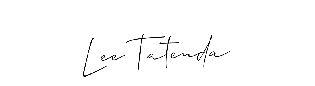 Also we have Lee Tatenda name is the best signature style. Create professional handwritten signature collection using Allison_Script autograph style. Lee Tatenda signature style 2 images and pictures png