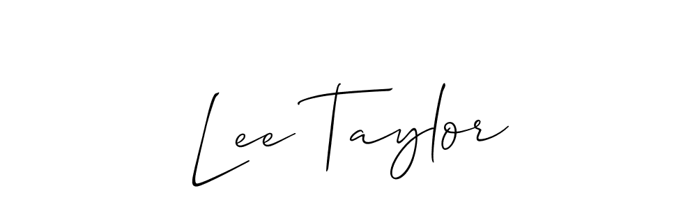 Design your own signature with our free online signature maker. With this signature software, you can create a handwritten (Allison_Script) signature for name Lee Taylor. Lee Taylor signature style 2 images and pictures png