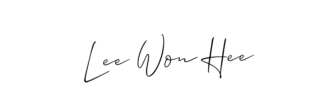 Also You can easily find your signature by using the search form. We will create Lee Won Hee name handwritten signature images for you free of cost using Allison_Script sign style. Lee Won Hee signature style 2 images and pictures png